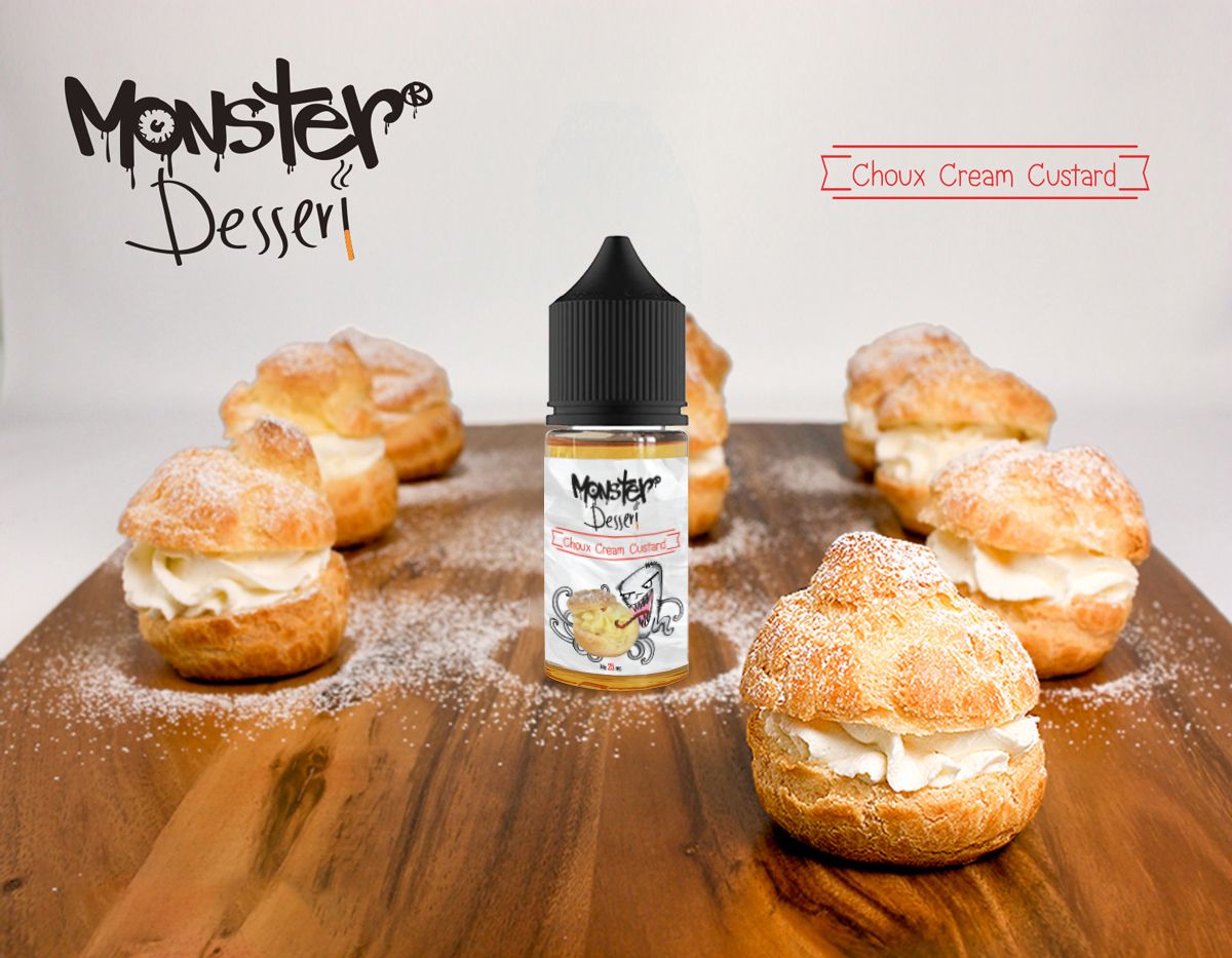 Monster Dessert Choux Cream Custard SaltNic